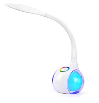 Lampe de bureau LED design blanche et couleur - Tactile