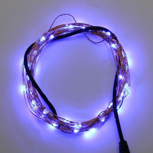 Câble LED ultra-fin de 5 mètres, violet, 12 volts