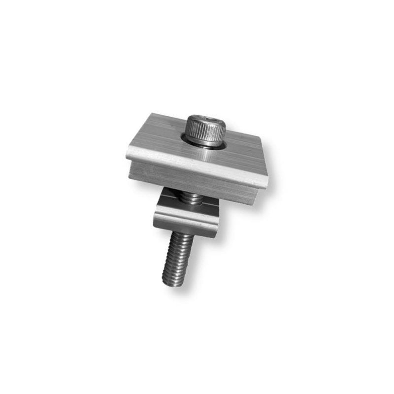 Collier de serrage central pour panneaux solaires - 40 mm - acier inoxydable