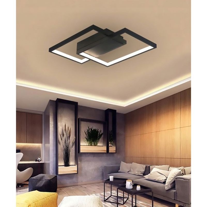 LED design ceiling lamp - 45W - CCT - With remote control