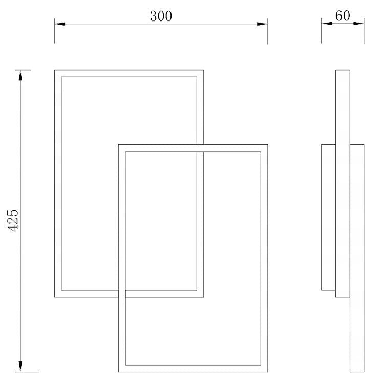 LED design ceiling lamp - 45W - CCT - With remote control