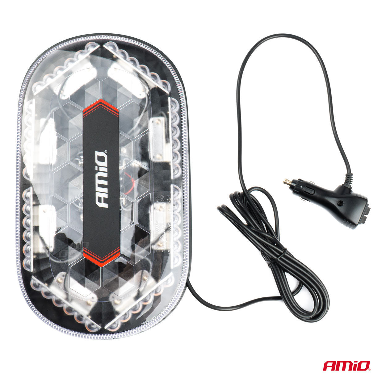 Compact rotating beacon - 47mm high - R10/R65 certification - 30 LEDs ORANGE