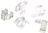 Clips de fixation pour guirlande lumineuse LED 13 mm - 100 pièces transparentes