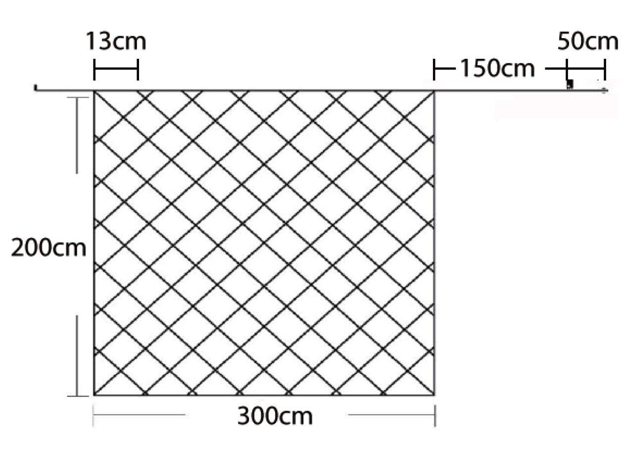 Guirlande lumineuse de Noël à LED - 3 x 2 mètres - blanc chaud - 204 LED