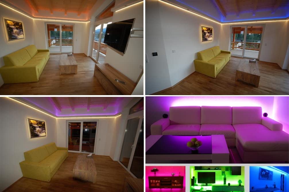 10 meter LED strip - RGB - Complete set - can be shortened