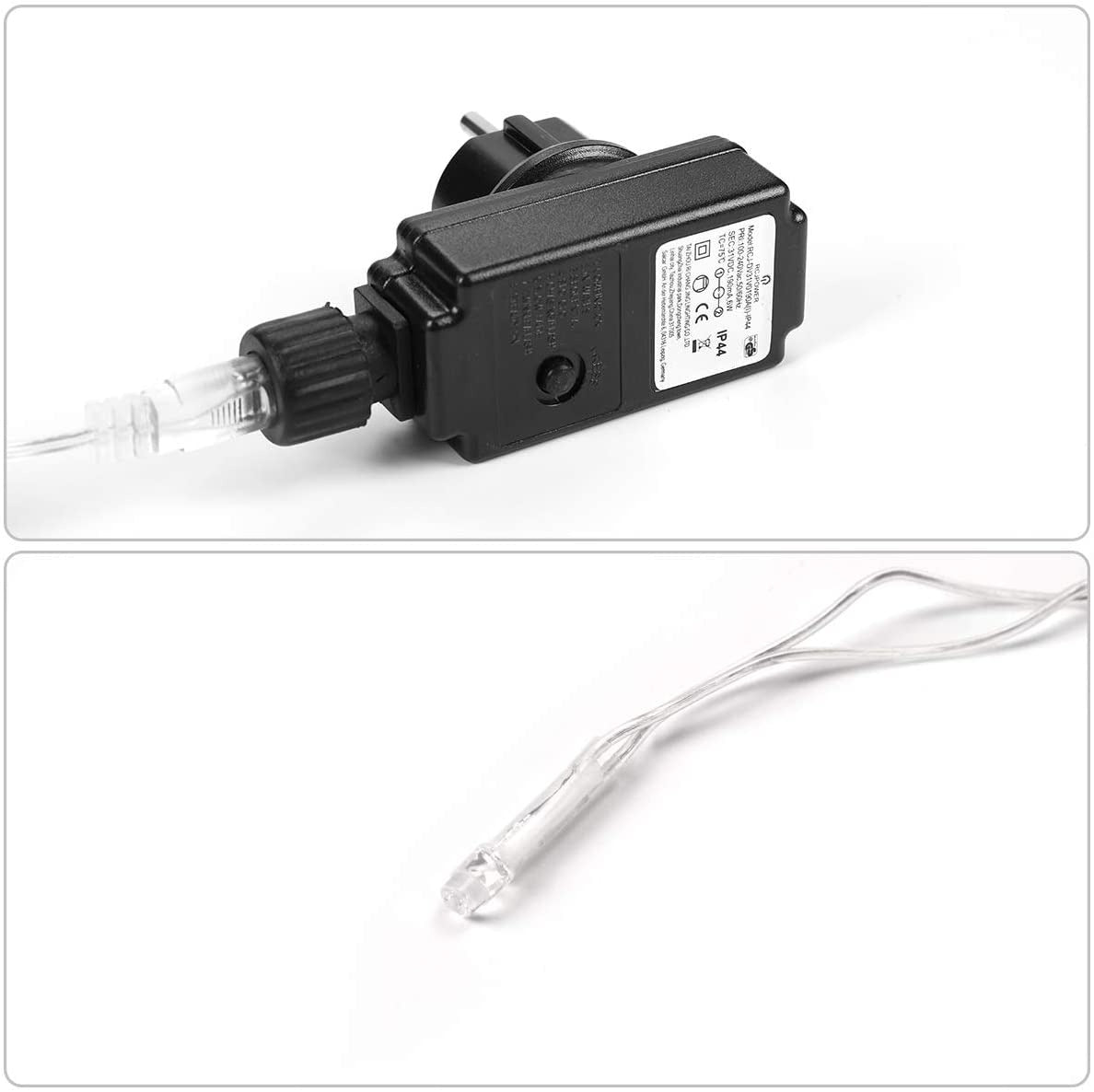 Led gordijn kerst - 10 meter - Warm wit - 400 leds