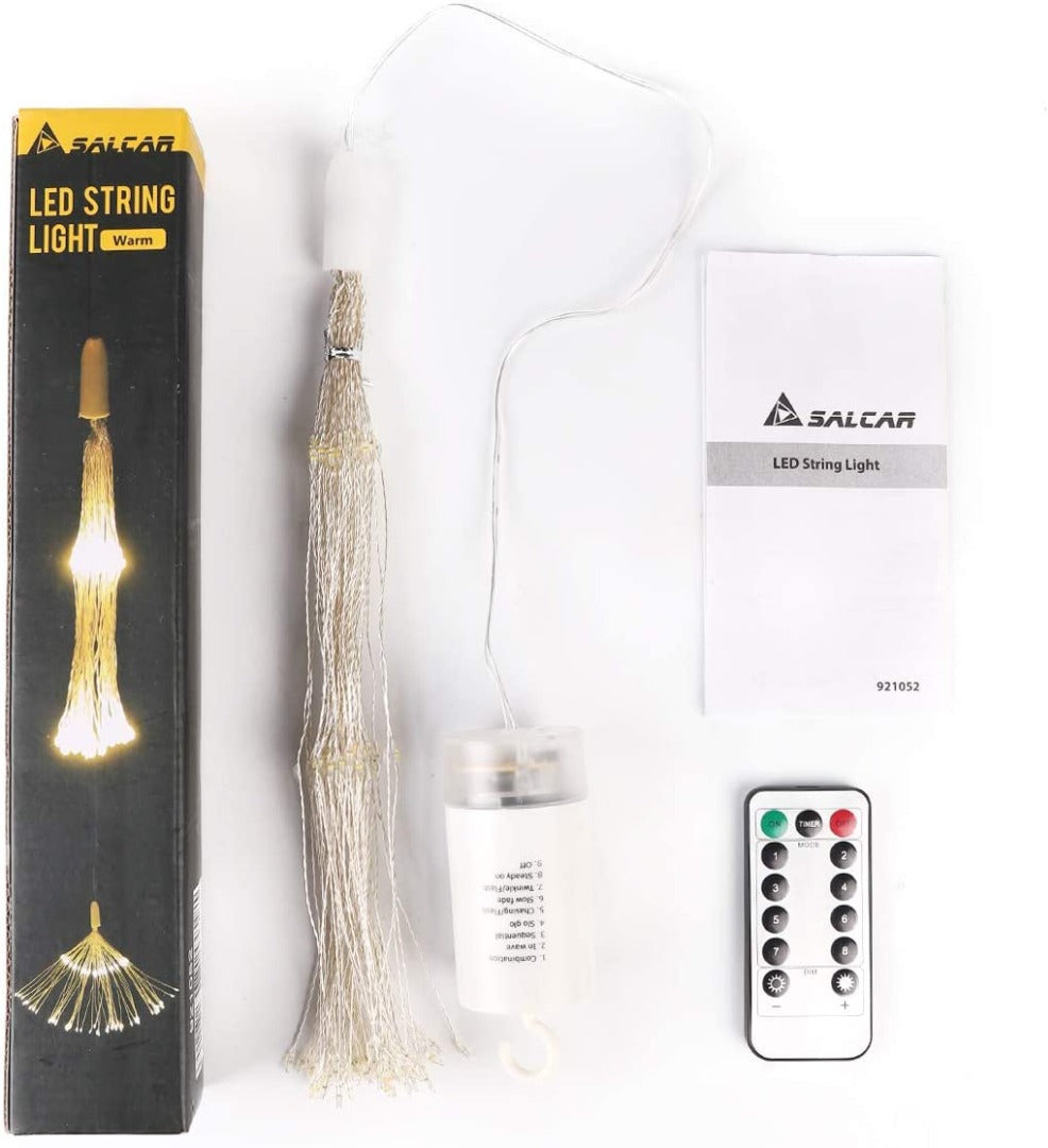 LED Christmas lights - Big star - 30cm - battery and remote control