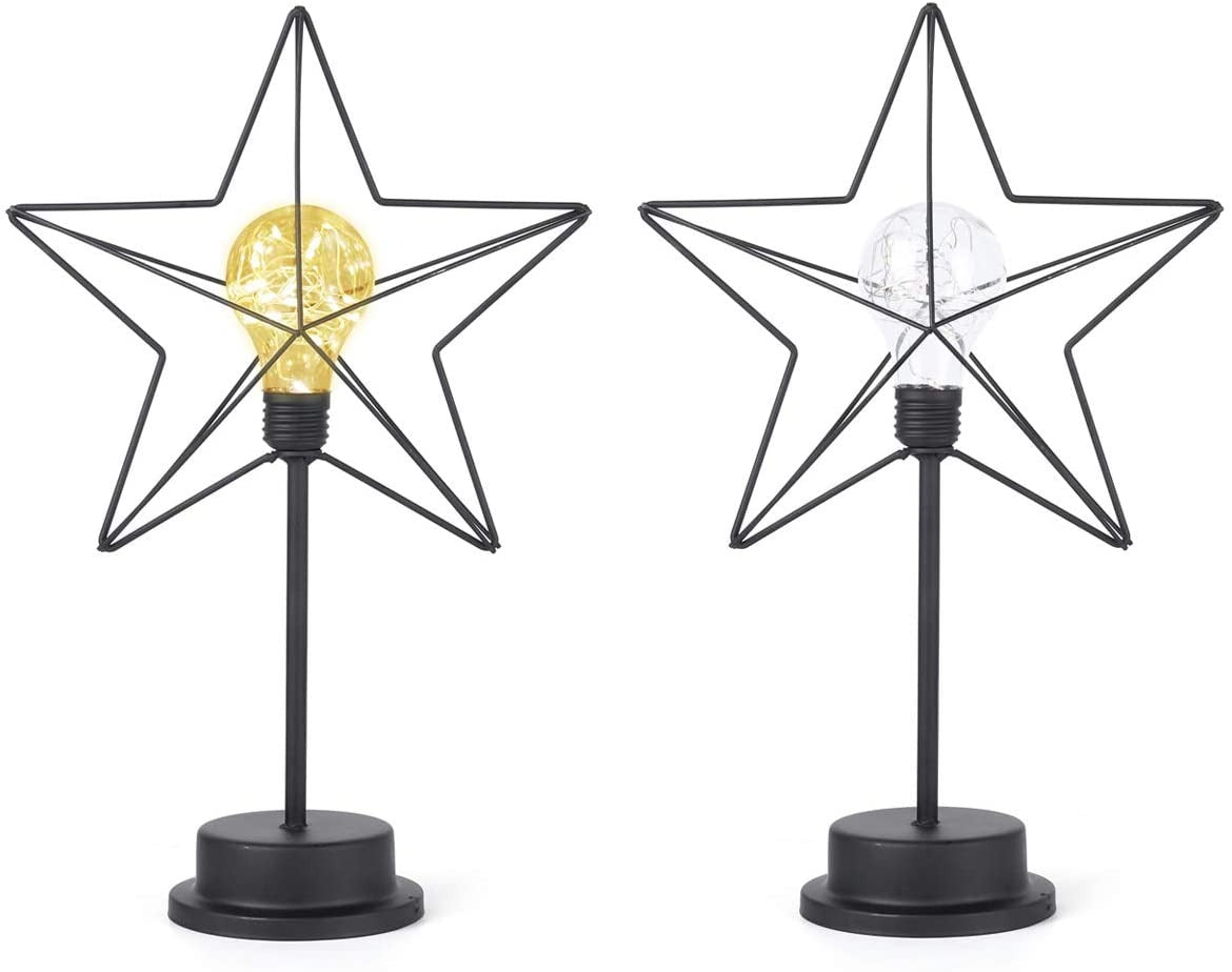 LED Christmas star lamp - 38cm - USB and battery