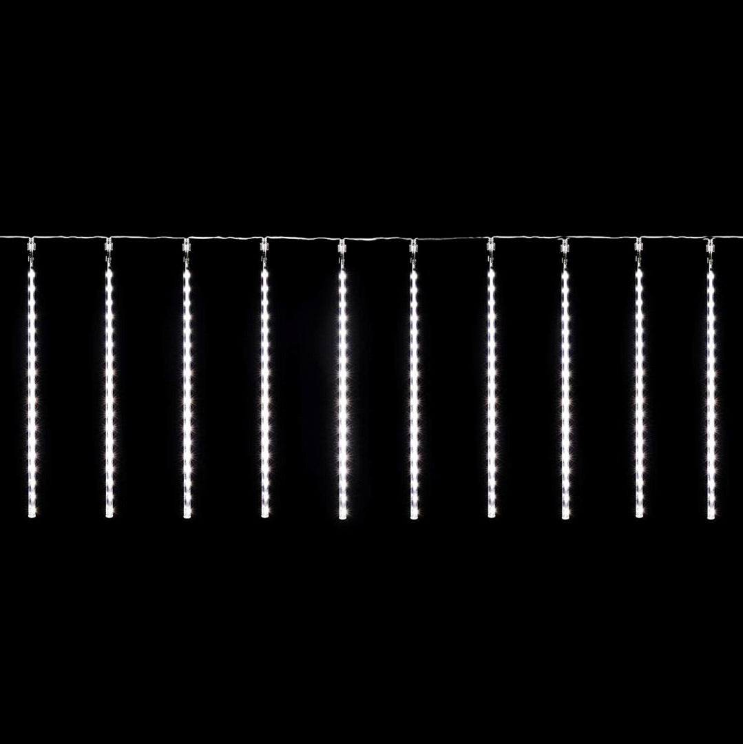 LED Meteoriet regenlichten kerst - 360 LED ijspegels.10 spiralen - 50 cm tubes IP65