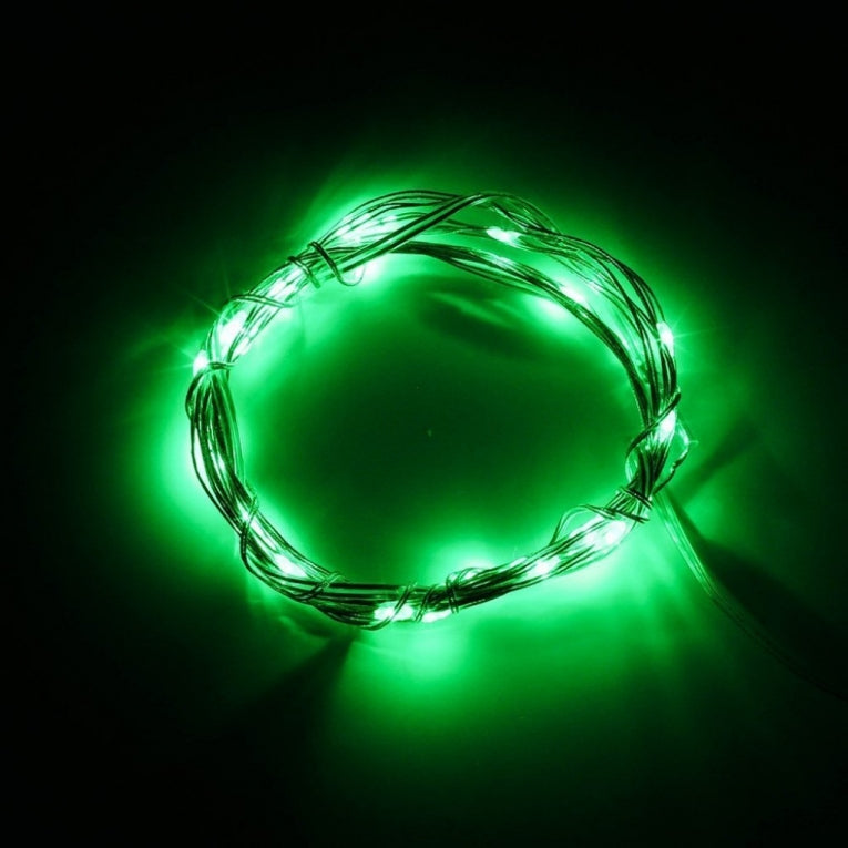 5 mètres - Vert - Éclairage LED - 12 volts - Ultra fin