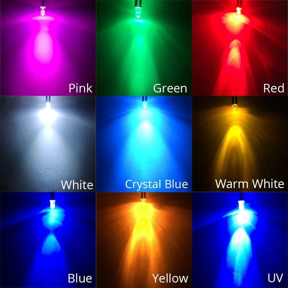 Mini LED indicatielampje - KNIPPEREND - 5mm - 3-12V - Geel
