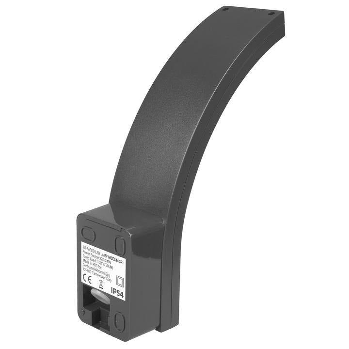LED wall lamp - With twilight and motion sensor - 750 lumens - gray