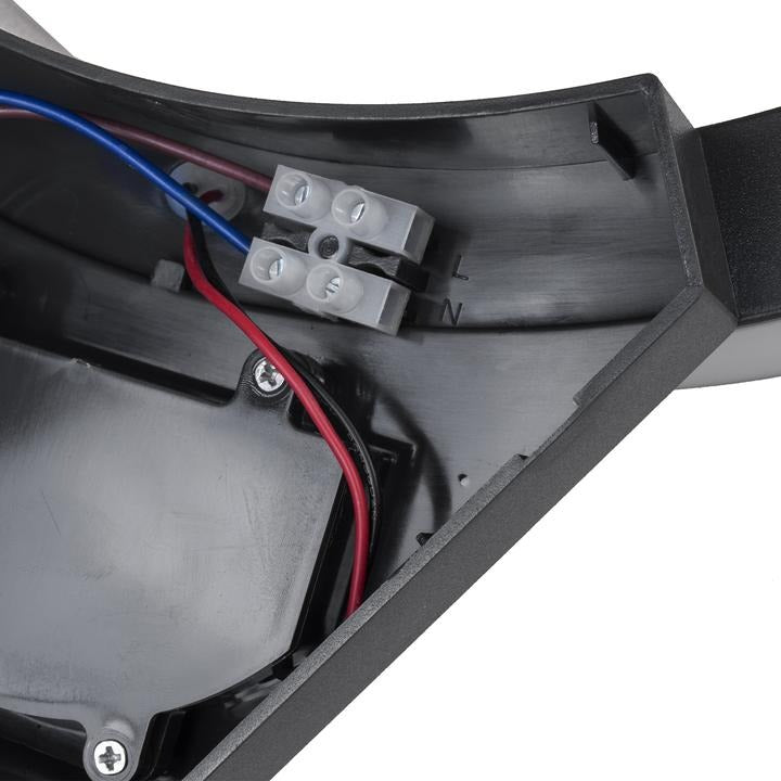 LED wandlamp - Met schemer- en bewegingssensor - 800 Lumen - Zwart