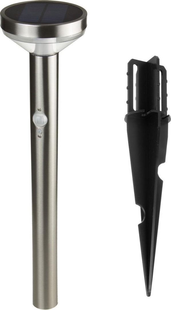 Spot solaire LED au sol - 1,7 W - Blanc neutre - Avec détecteur de mouvement