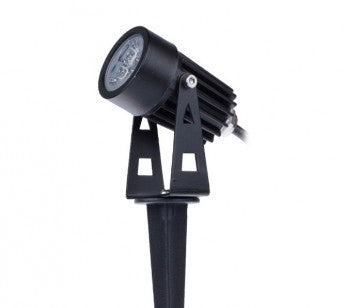 Projecteur LED pour jardin - 6 W - spot au sol 12 V - Blanc froid - intensité variable