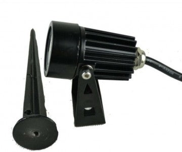 Projecteur LED pour jardin - 6 W - spot au sol 12 V - Blanc froid - intensité variable