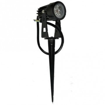 Projecteur LED pour jardin - 6 W - spot au sol 12 V - Blanc chaud - intensité variable