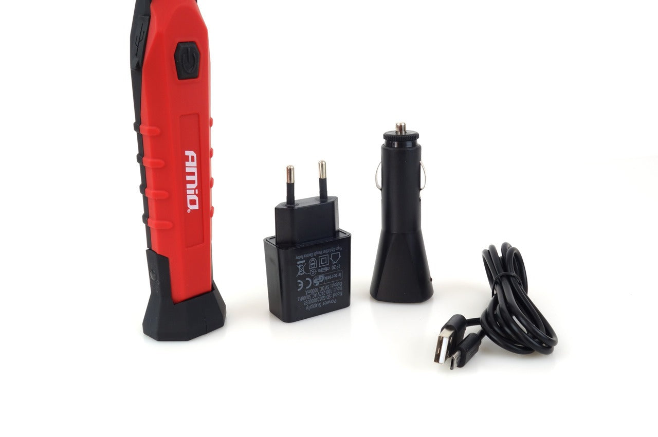 Lampe de poche rechargeable - Chargeur secteur + chargeur voiture - 300 lumens