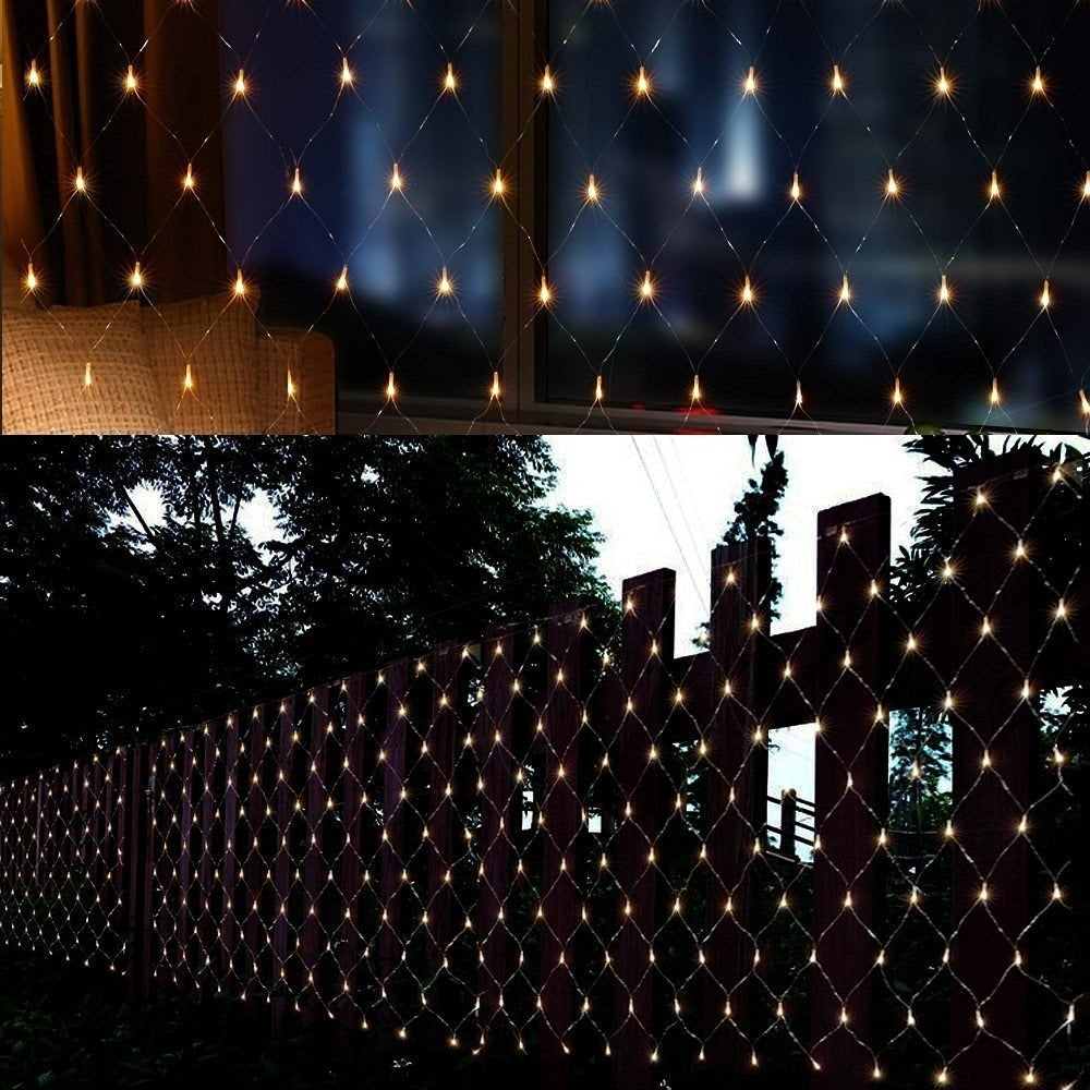LED mains Christmas - 2 x 1.5 meters - Warm white - 160 LEDs