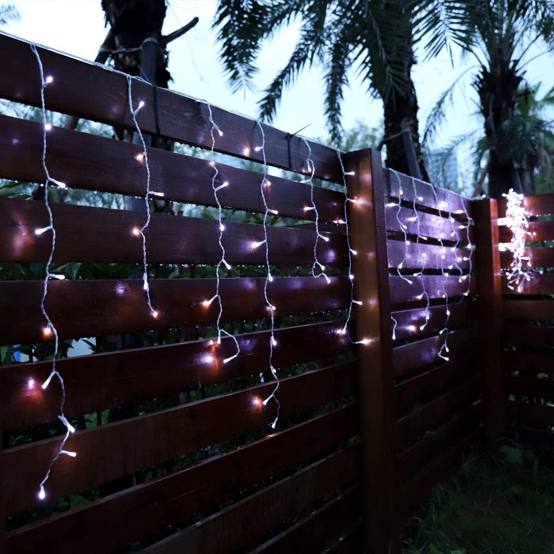 Led gordijn kerst - 5 meter - Koud wit - 200 leds