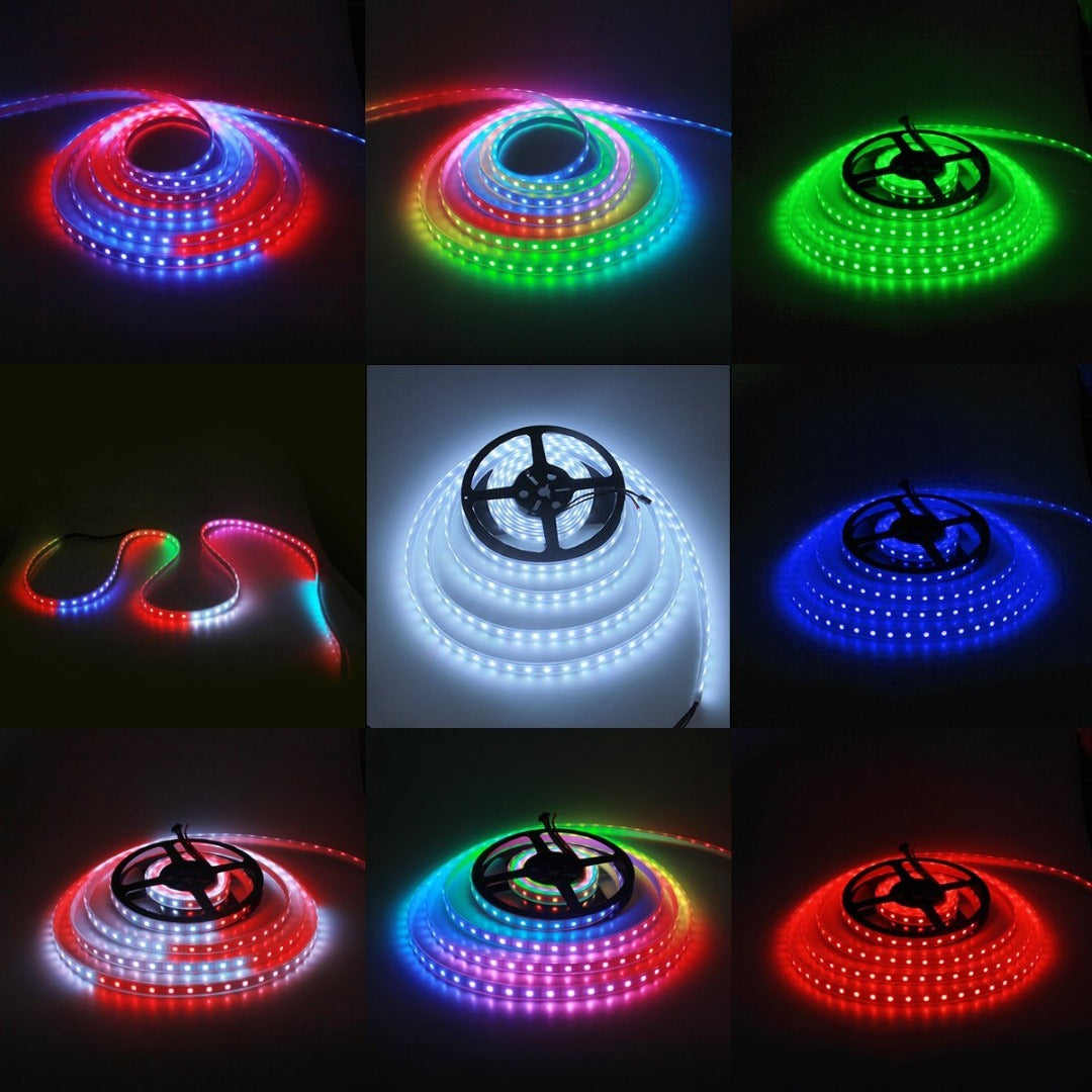 5 meter WS2811 digitale led strip - IP67 - 30Leds/m
