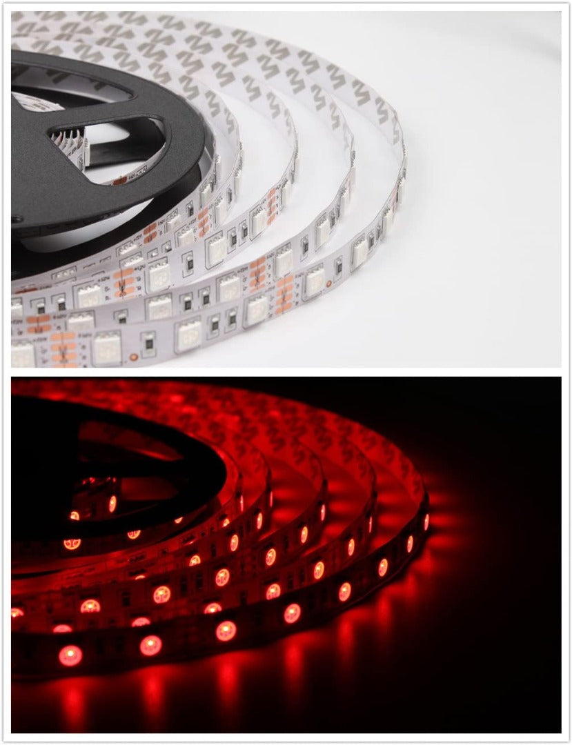 10 meter LED strip - RGB - Complete set - can be shortened