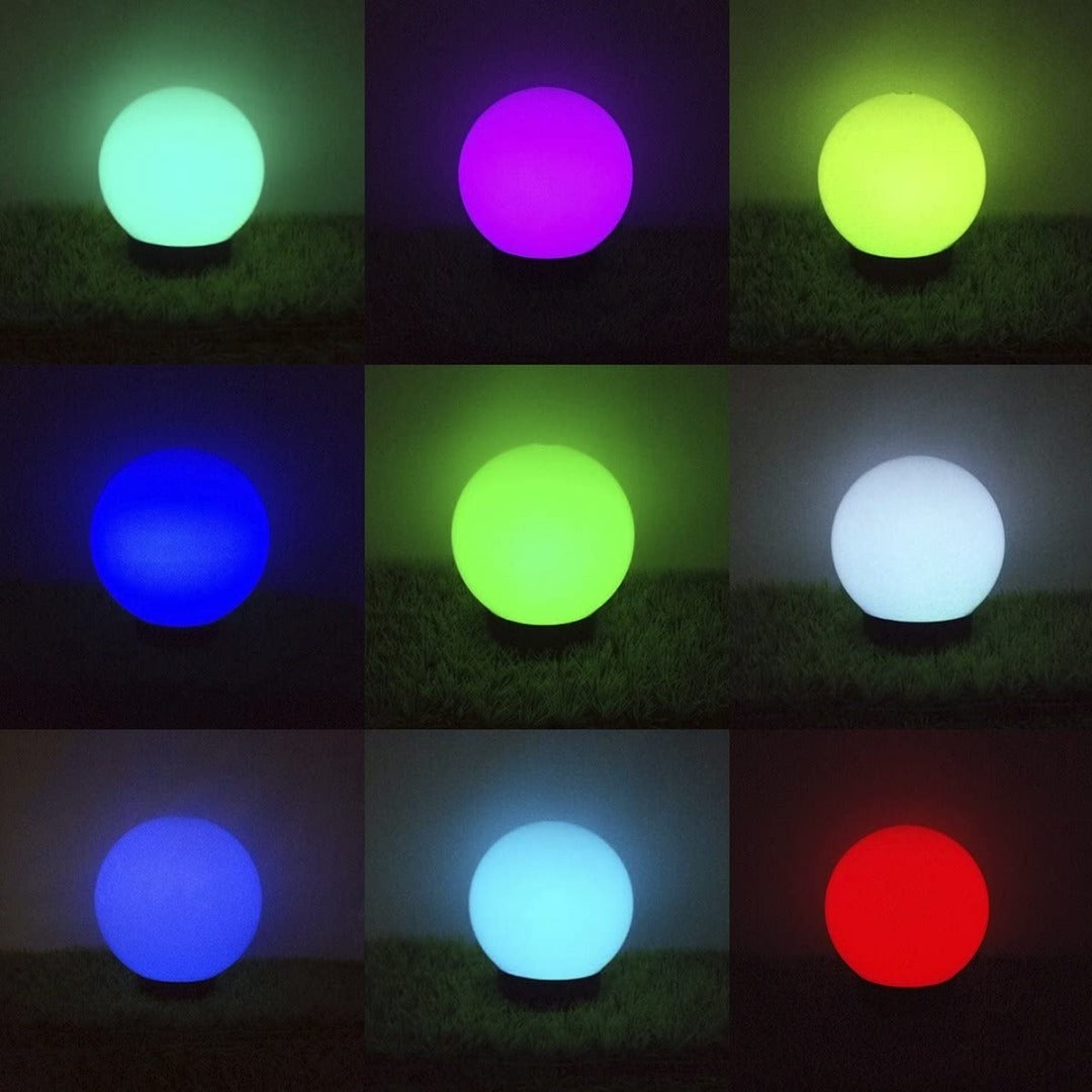 LED garden bulb 15cm - Solar - Multi color
