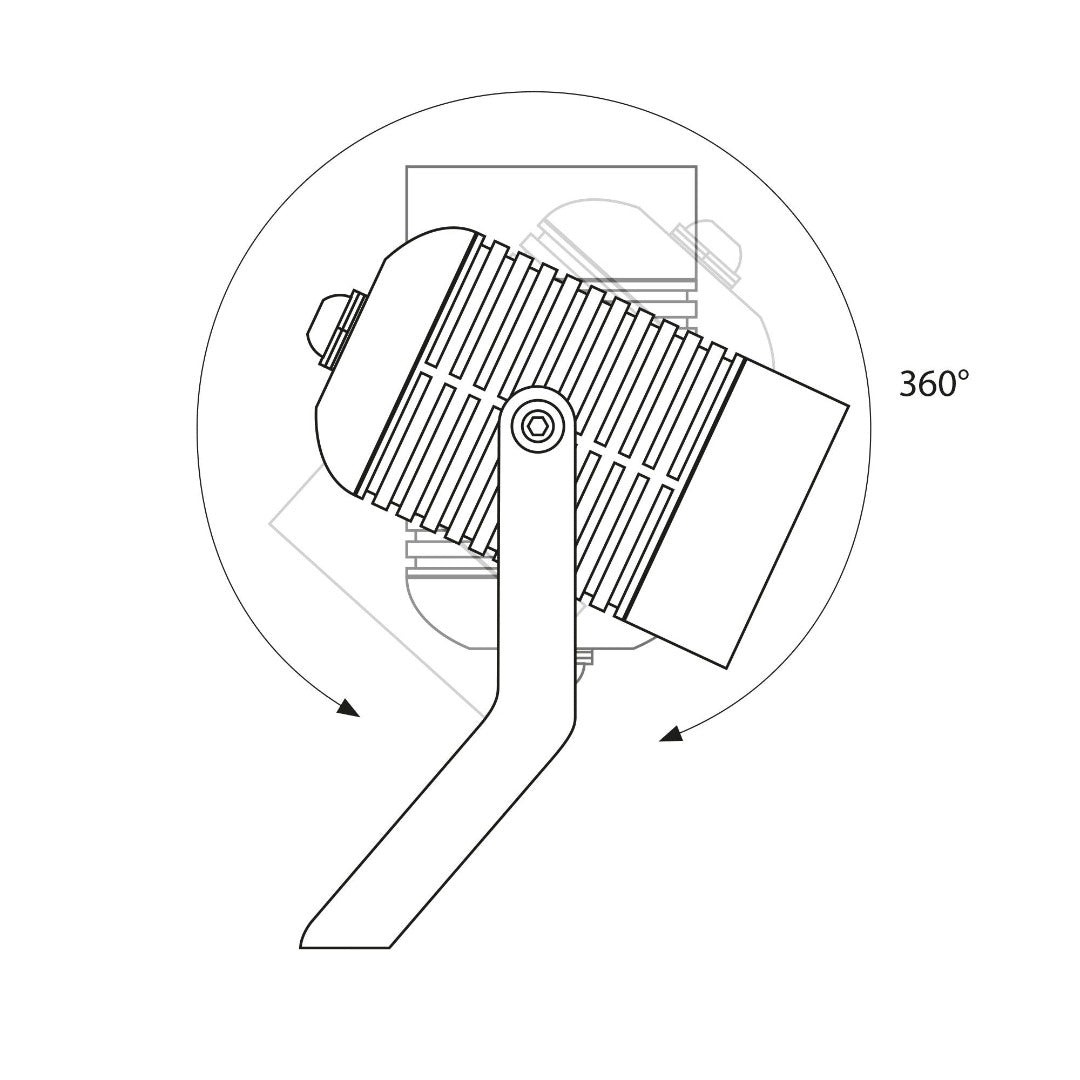LED tuinspot - GU10 Fitting - IP65 - Antraciet