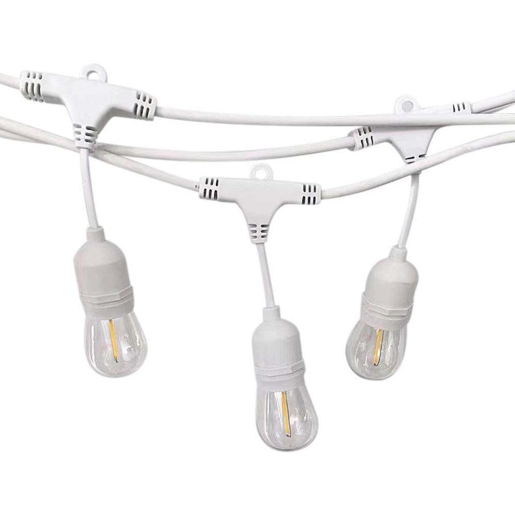 Guirlande lumineuse LED blanche - 15 mètres - Étanchéité IP65 - 220 volts