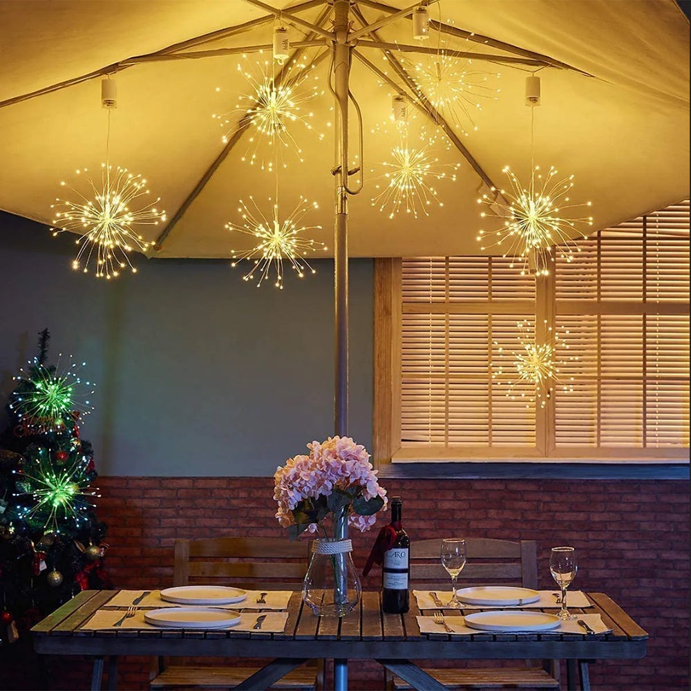 LED pendant lamp - Firework effect - IP44 - With remote control