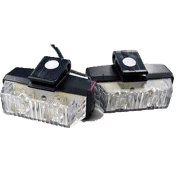 Clignotants blancs pour pare-chocs, 8 x 2 LED clignotantes 12 V