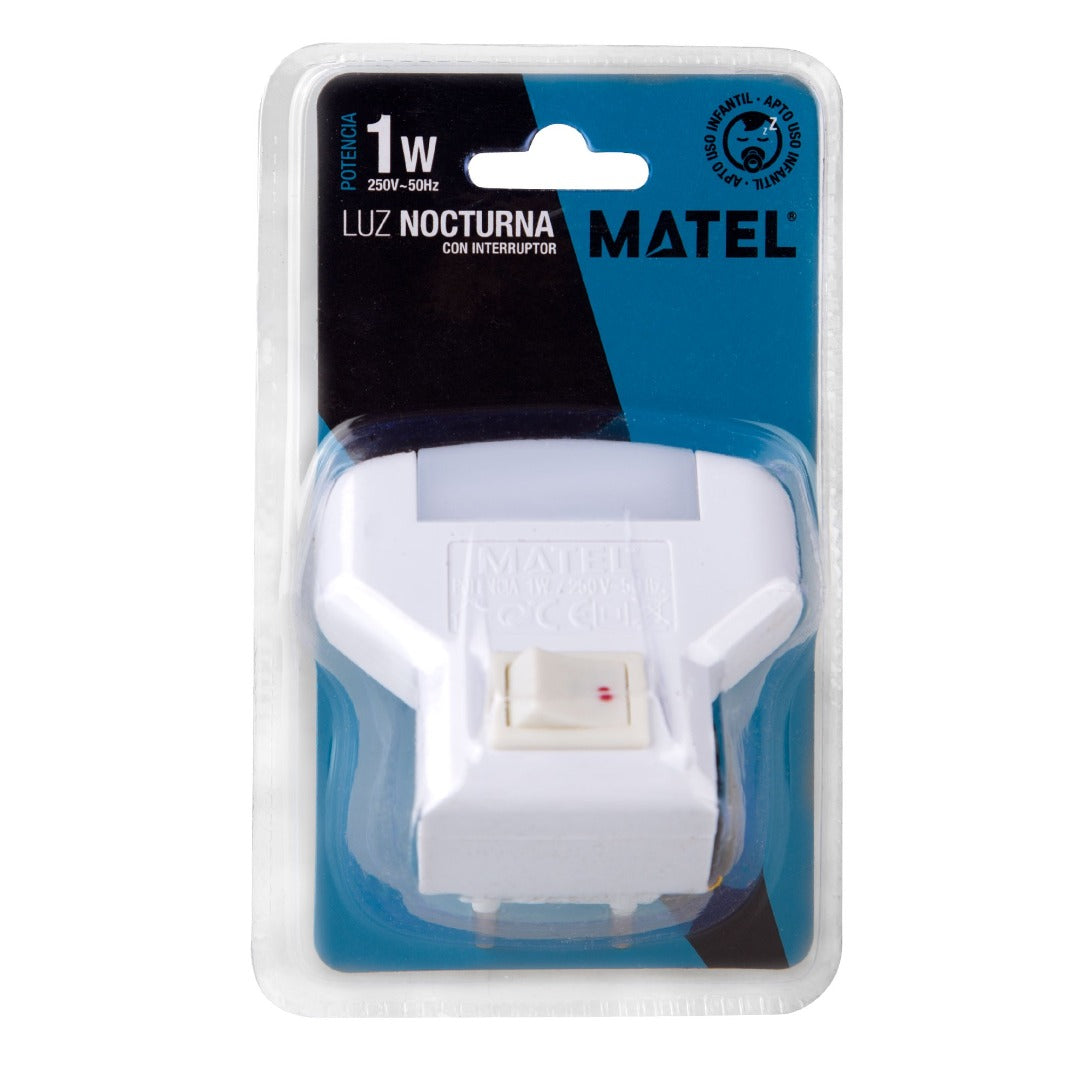 Veilleuse LED - 0,5 W - Angle de diffusion de 90° - avec interrupteur