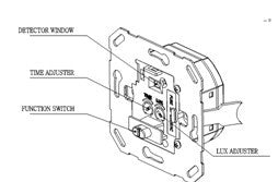PIR motion sensor switch built-in