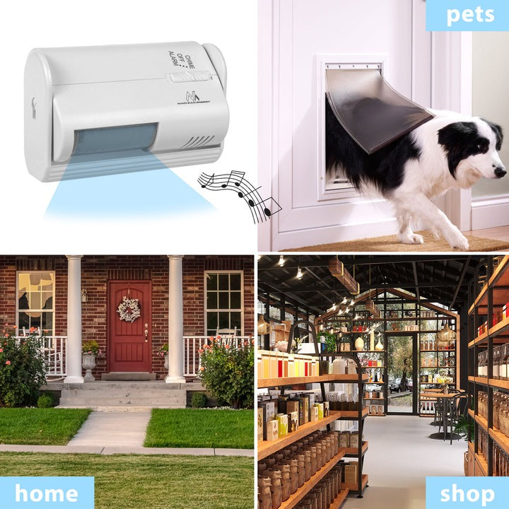 Passage detector with motion sensor - 70db - Battery operated