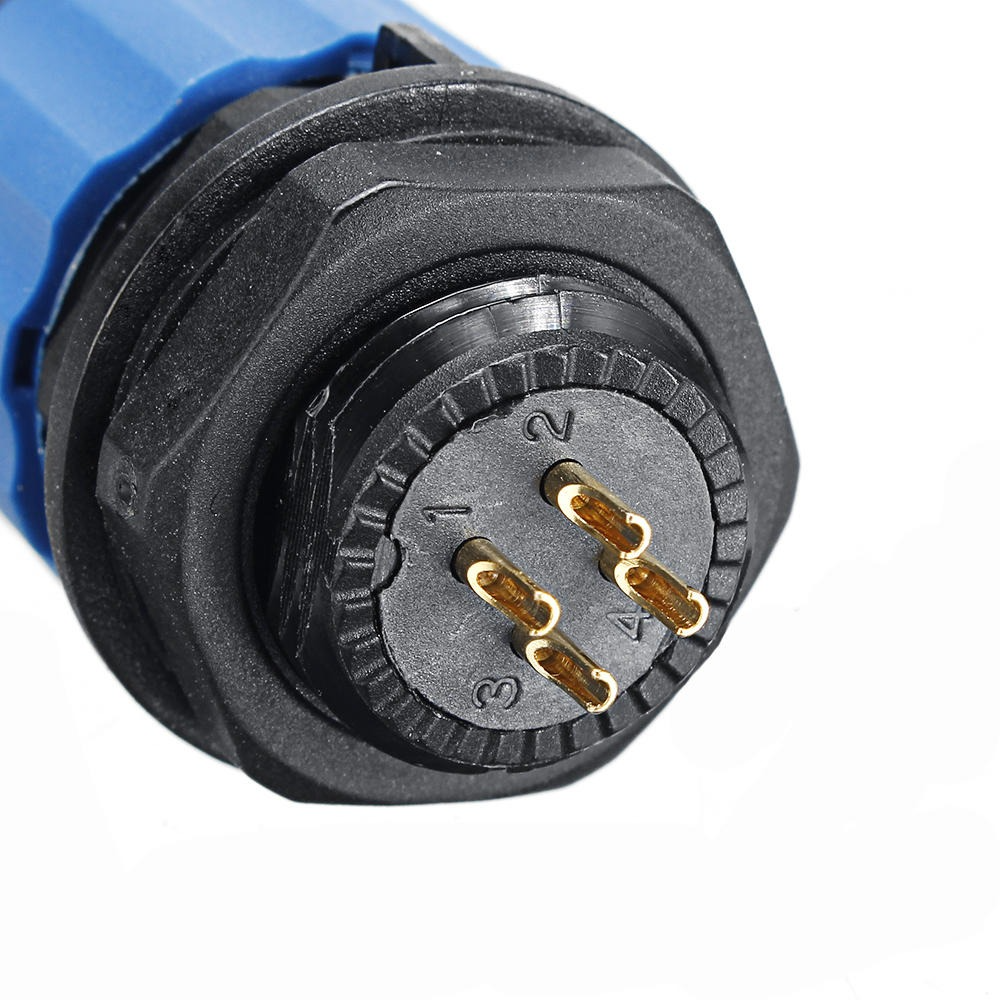 Male + socket - Waterdichte kabelverbinder - 4 aderig - IP68