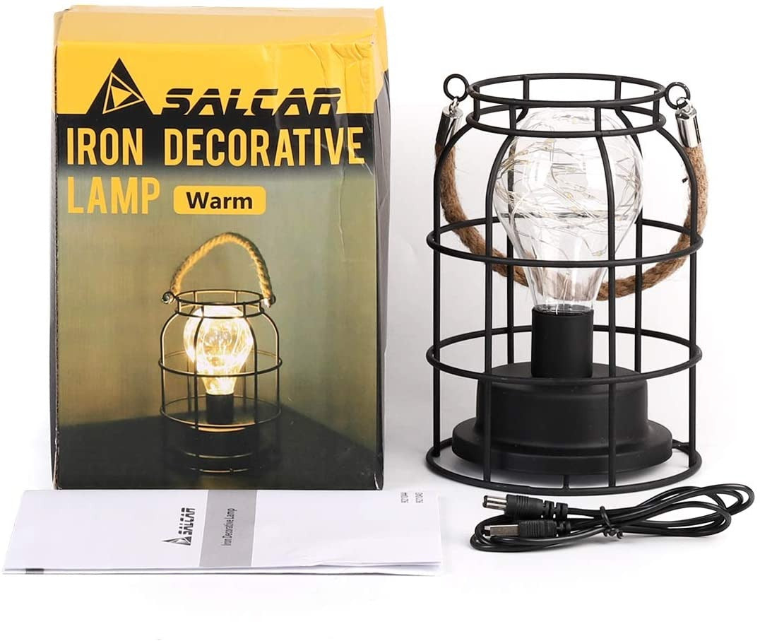 LED lantern - battery and USB - Warm white