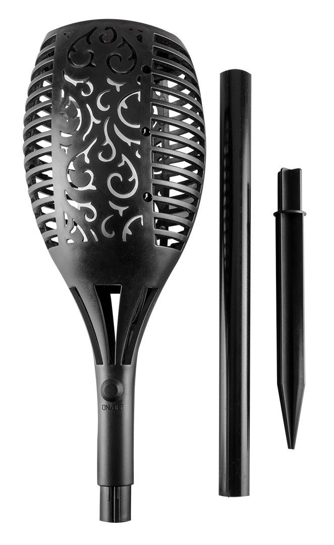 LED garden torch - 1 Watt - Solar - Flame effect - With twilight sensor