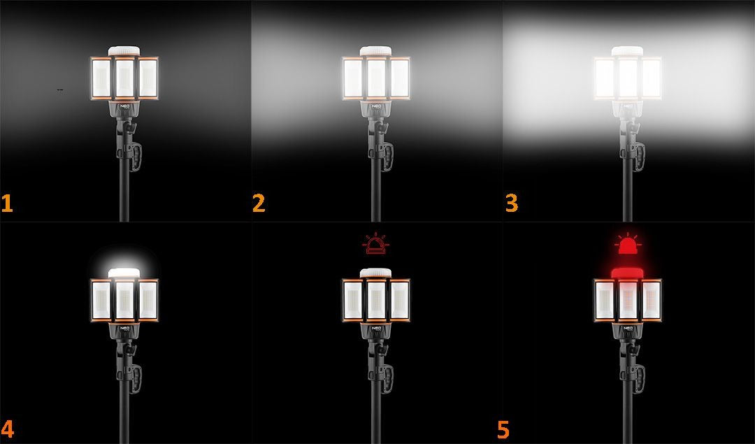 LED schijnwerper op statief - Oplaadbaar - Opvouwbaar