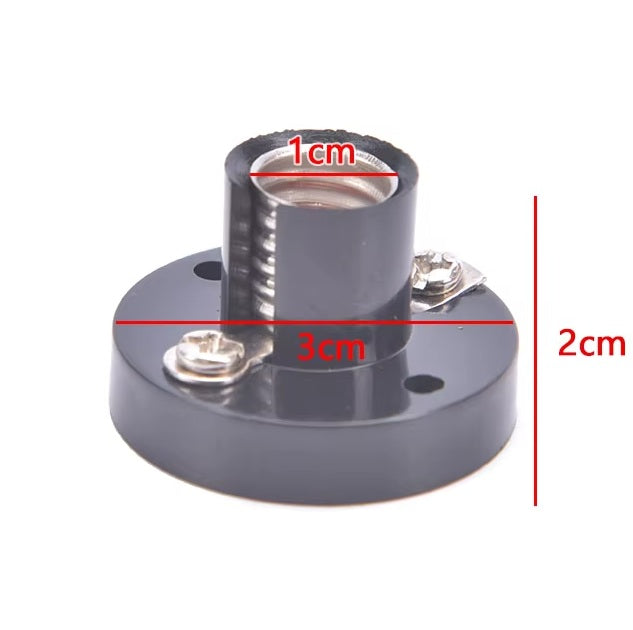 E10 fitting - Plastic - Black - Per piece