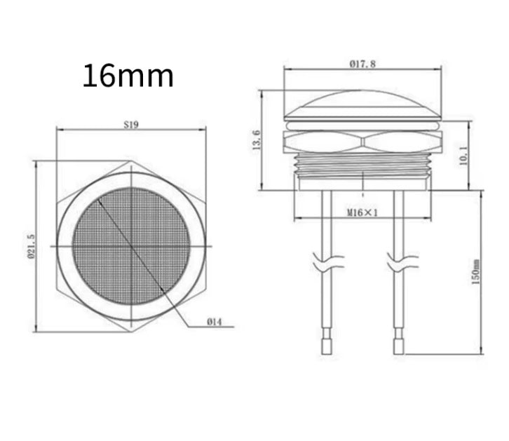 Mini LED spotlight - Green - 10mm - 12/24V