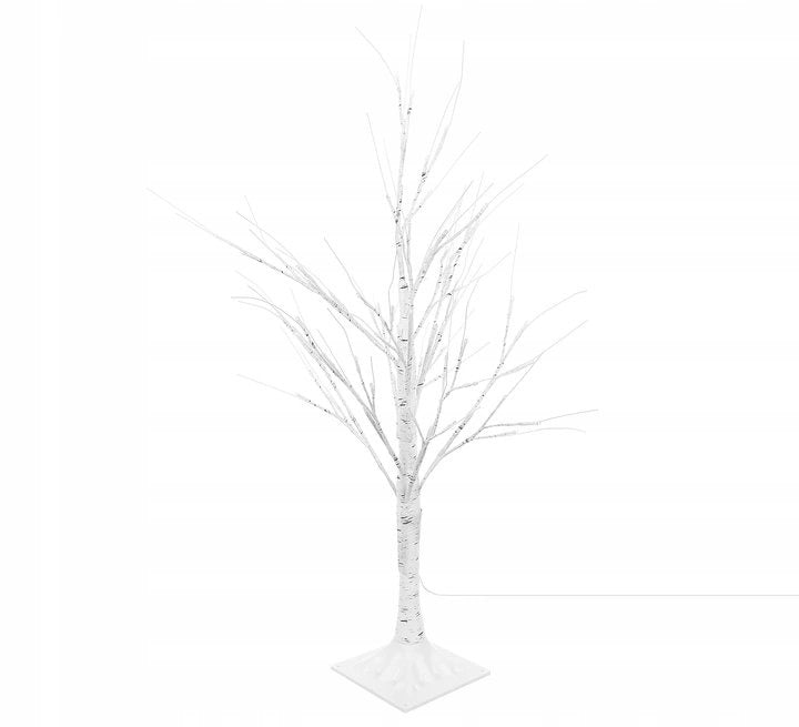 Christmas tree with LED - 90cm - 60 LEDs - Warm white - White