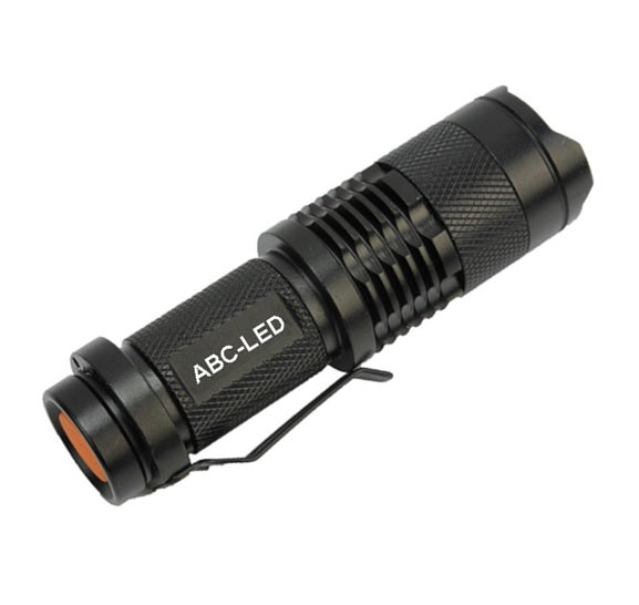 Torch LED 300 Lumens flashlight mini black 9.3 CM
