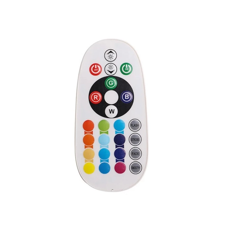 RGB Dome - 40mm LED - 6SMD - Met afstandsbediening - 12V - 2 stuks