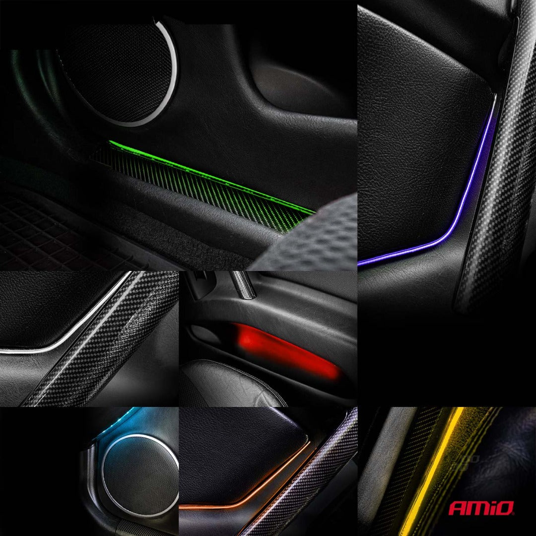 Bandes LED RGB flexibles - 12 V - Éclairage intérieur de voiture