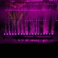 Lampe LED pour aquarium avec rideau d'air violet 47 cm