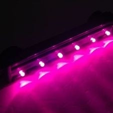 Lampe LED pour aquarium avec rideau d'air violet 16 cm