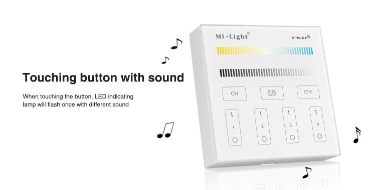 4-Zone kleurtemperatuur Smart Panel Remote Controller - B2 Mi-light 2.0