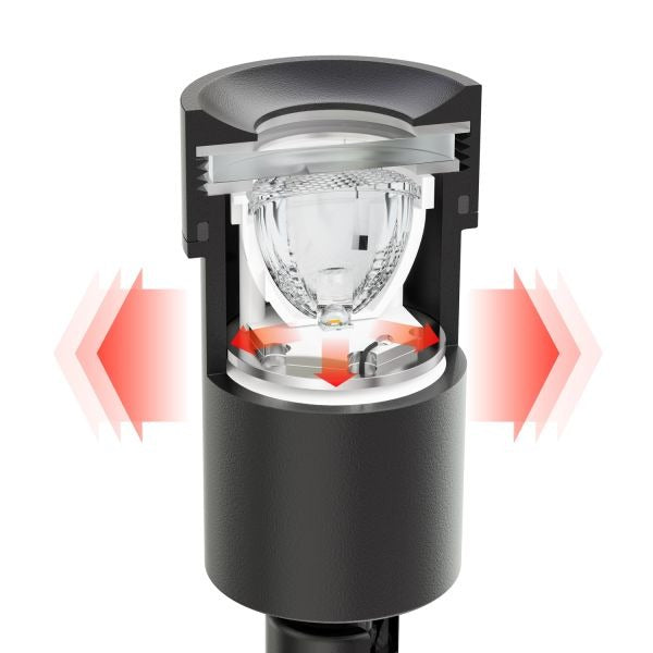 1x LED ground spot - 12V - 1.5 Watt - Complete set - Black