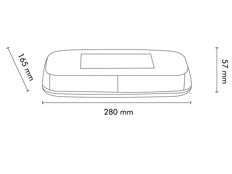 Compact rotating beacon - 57mm high - R10/R65 certification - 30 LEDs ORANGE
