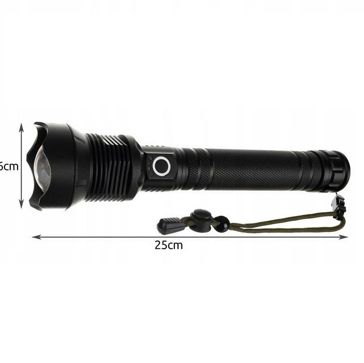Lampe torche LED P70 - 4500 lumens - zoom - rechargeable